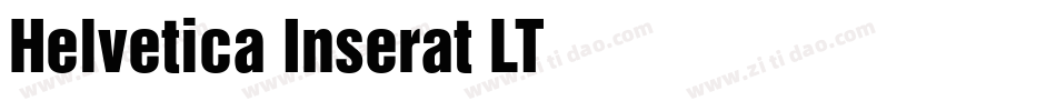 Helvetica Inserat LT字体转换